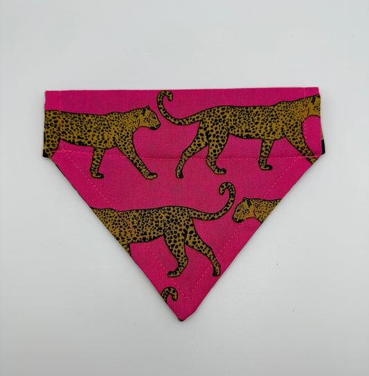 Leopard Over the Collar Slip on Dog Scarf