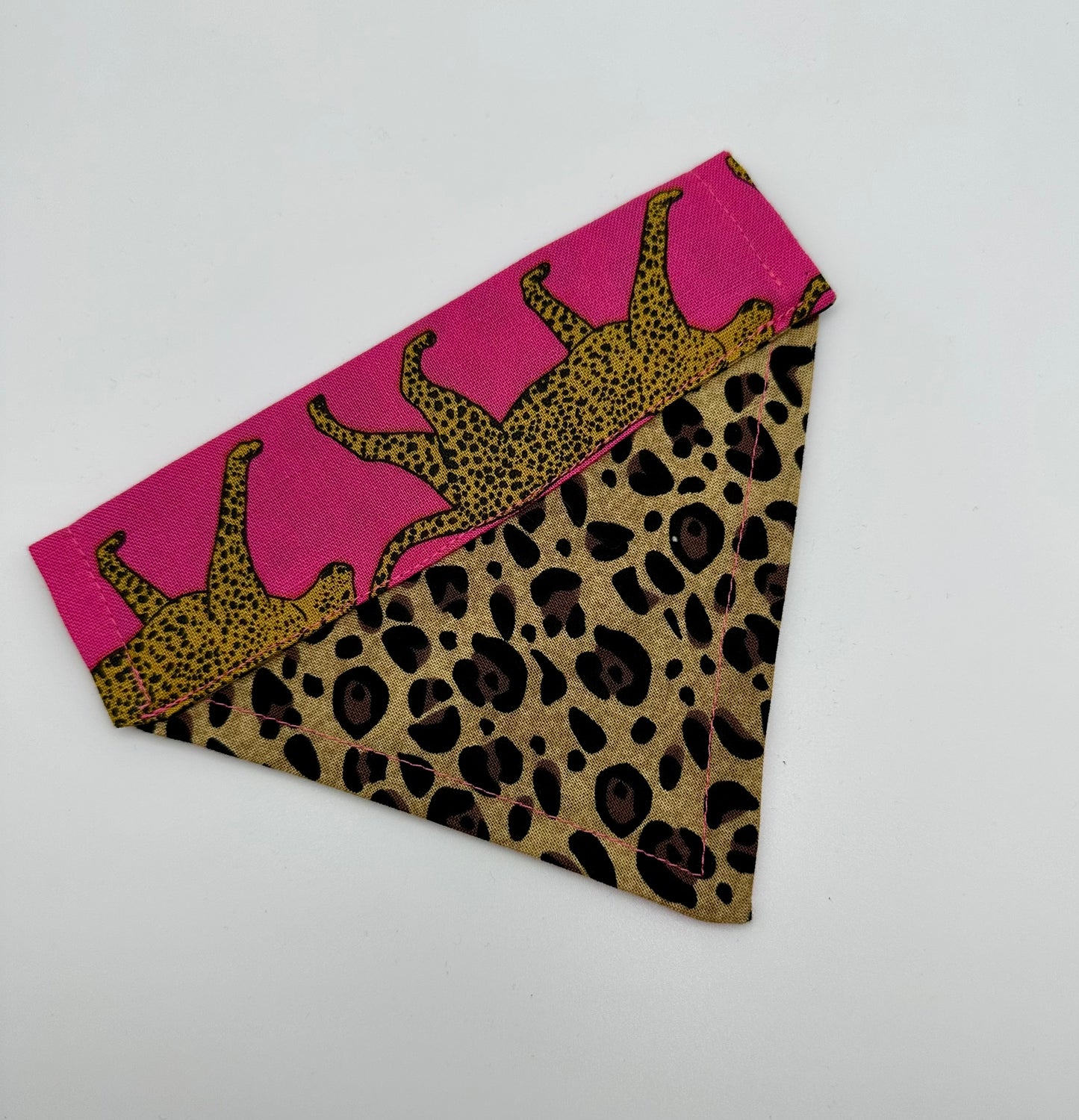 Leopard Over the Collar Slip on Dog Scarf