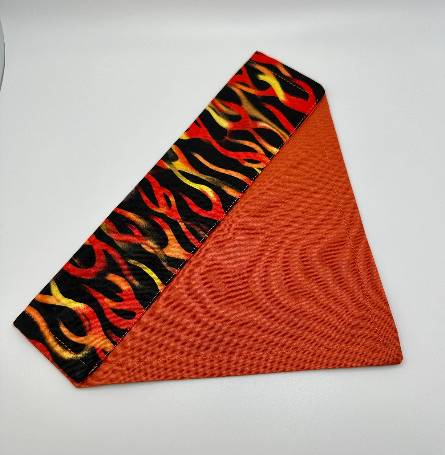 Flames Over the Collar Slip On Dog Scarf