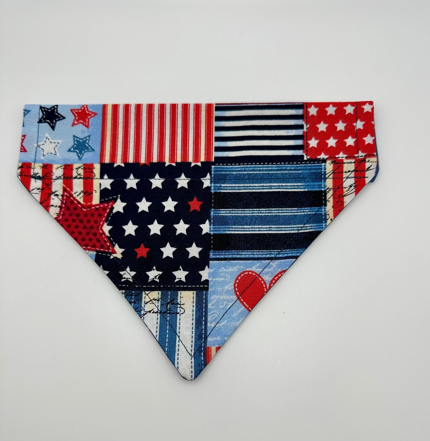 Stars and Hearts Over the Collar Slip on Dog Scarf