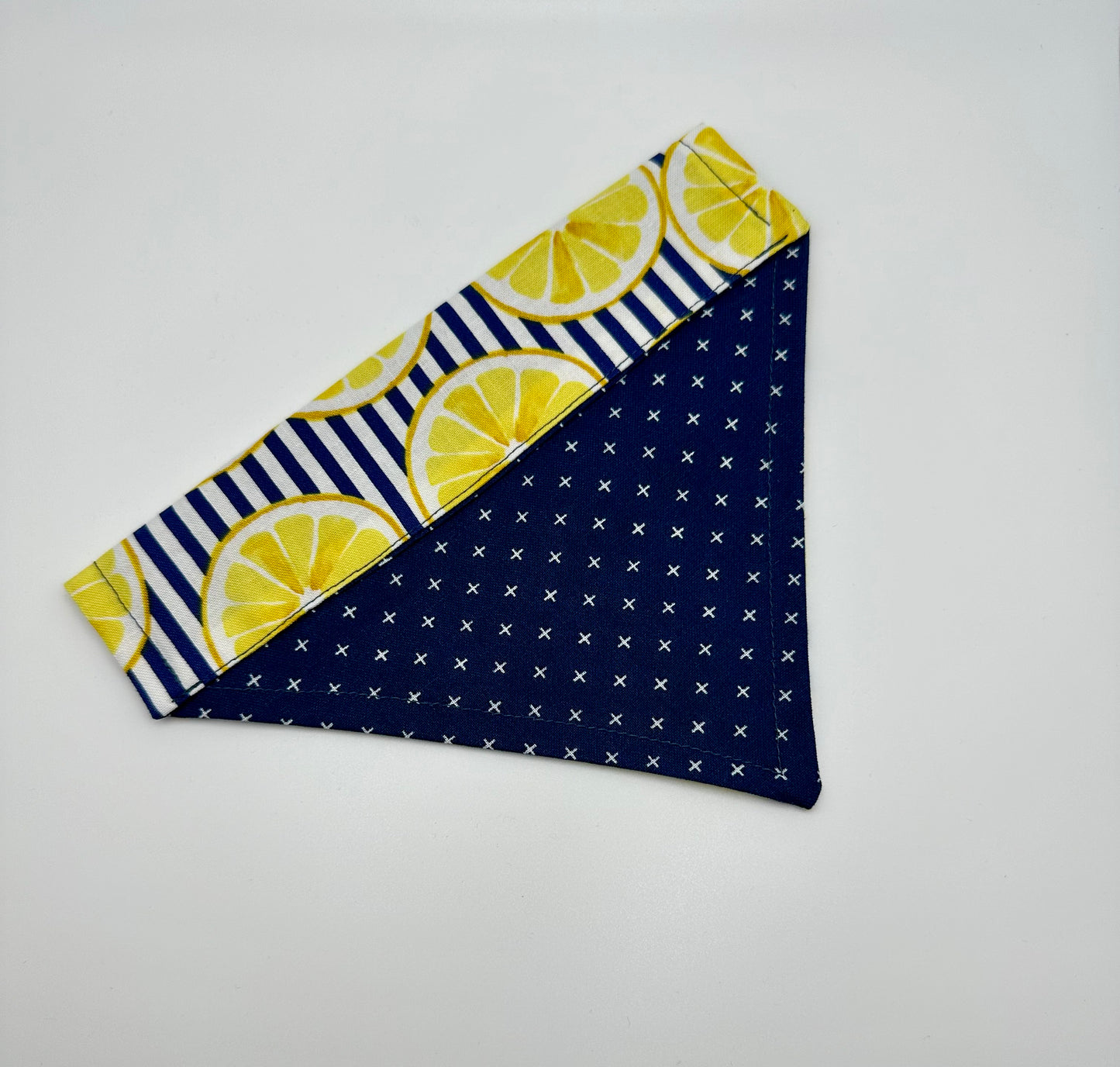 Lemon Fun Over the Collar Slip on Dog Scarf