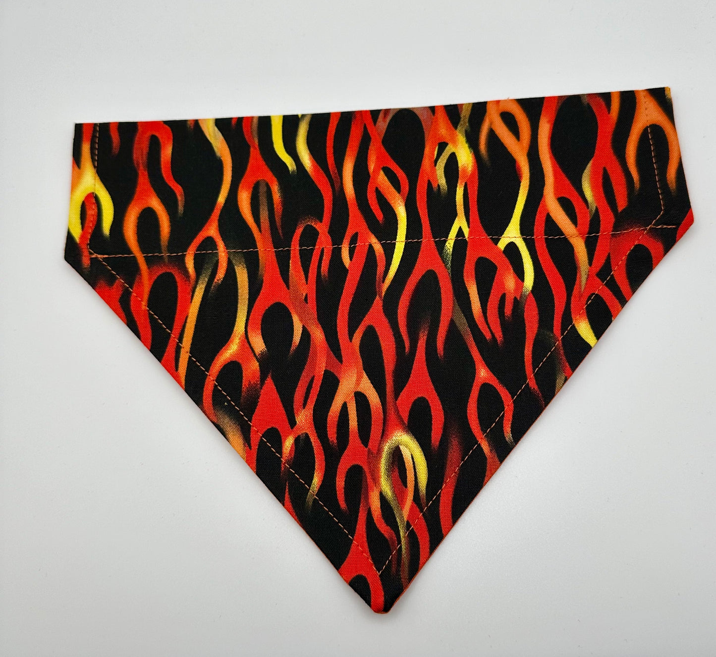 Flames Over the Collar Slip On Dog Scarf